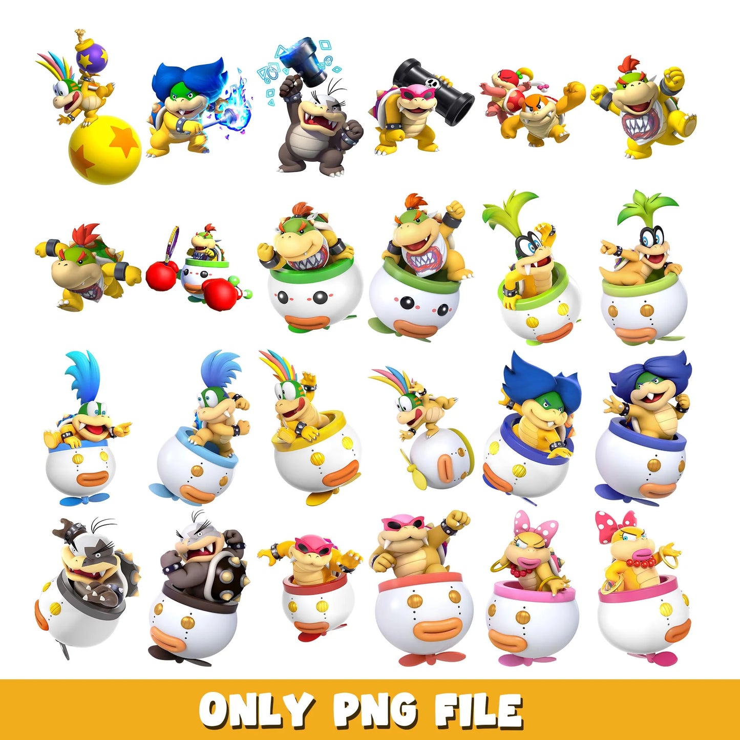Super Mario SVG Bundle, Mario Birthday SVG, Super Mario Alphabet SVG, Mario Bros Clipart PNG Vector Files