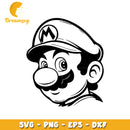 Super mario face outline svg, super mario game svg, outline svg