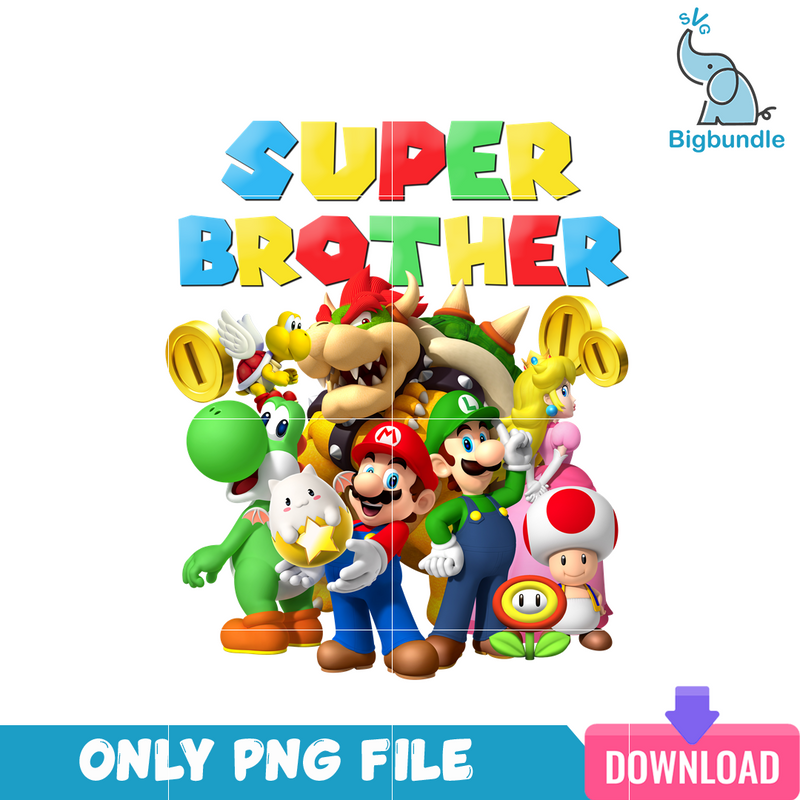 Super Brother Mario PNG