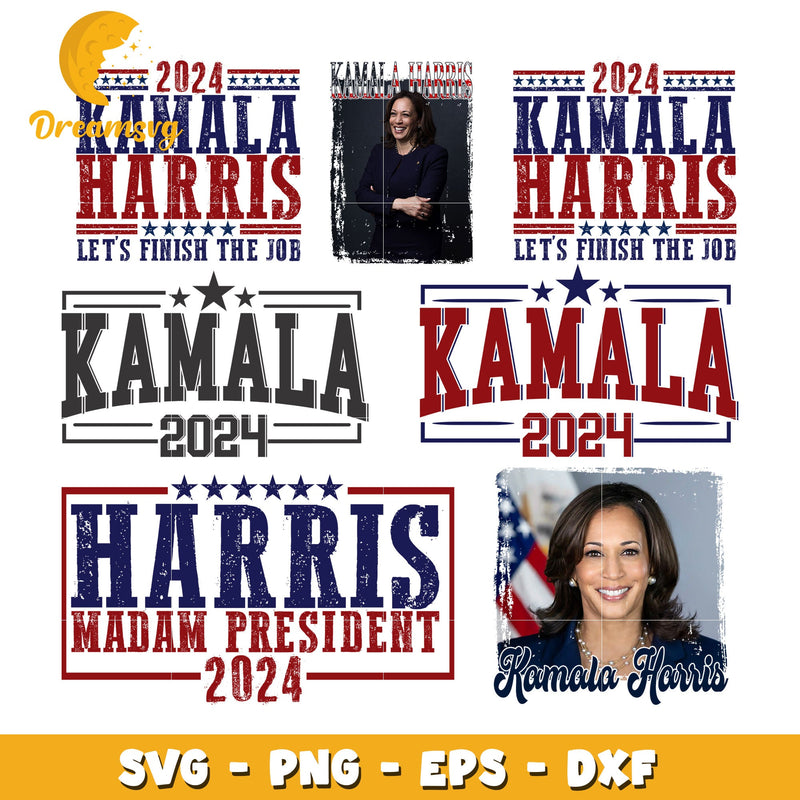 Kamala 2024 logo bundle svg, Kamala harris logo svg, Kamala harris svg