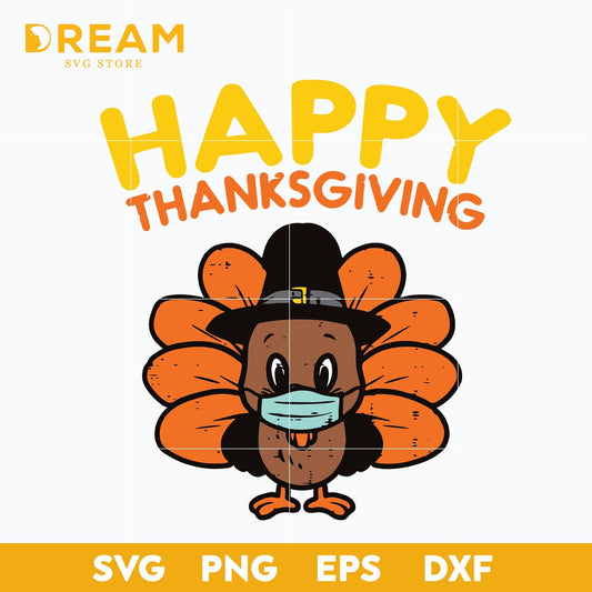 Happy thanksgiving svg, thanksgiving day svg, png, dxf, eps digital file TGV0311207L