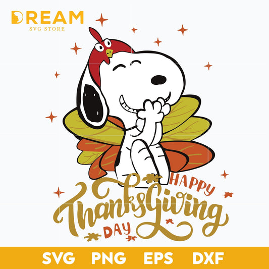 Happy thanksgiving day svg, snoopy thanksgiving svg, thanksgiving day svg, png, dxf, eps digital file TGV05112015L