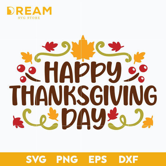 Happy thanksgiving day svg, Thanksgiving day svg, png, dxf, eps digital file TGV0711208L