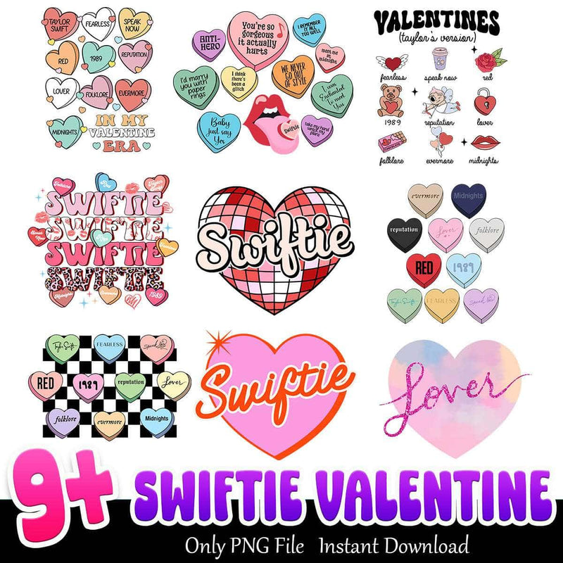 Swiftie Valentine Bundle PNG 9+ Taylor Swift PNG Instant Download