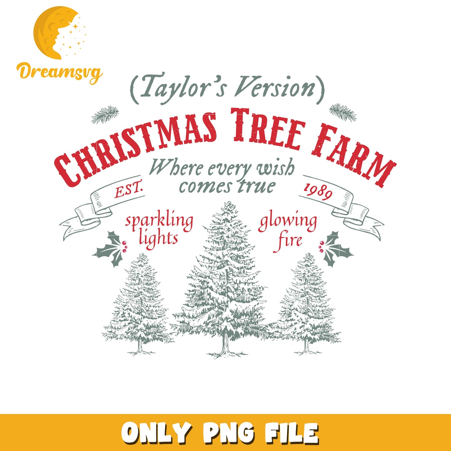 Talor's version christmas tree farm png, christmas tree png