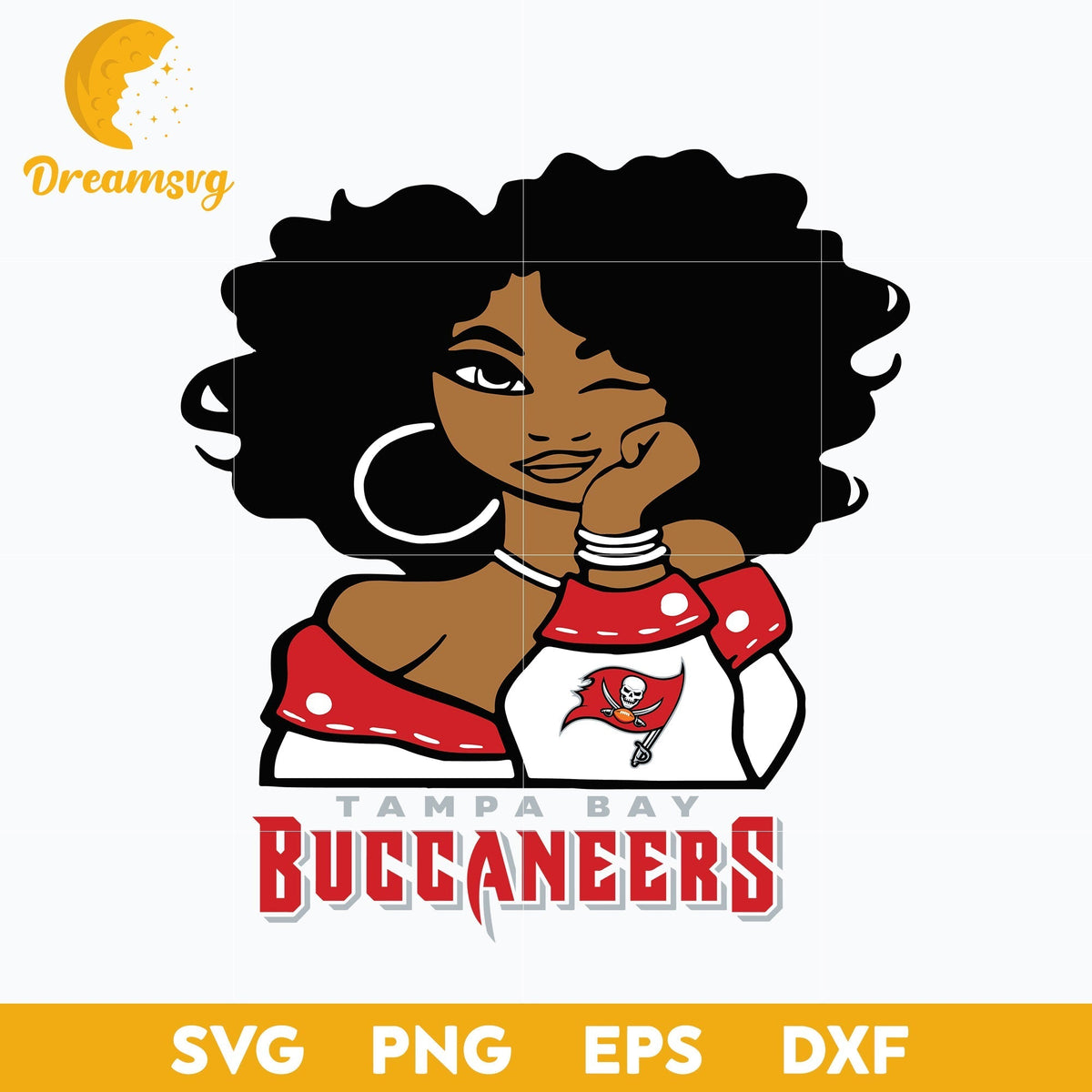 Tampa Bay Buccaneers Girl Nfl Svg, Tampa Bay Buccaneers Svg, Sport Svg, Nfl Svg, Png, Dxf, Eps Digital File.