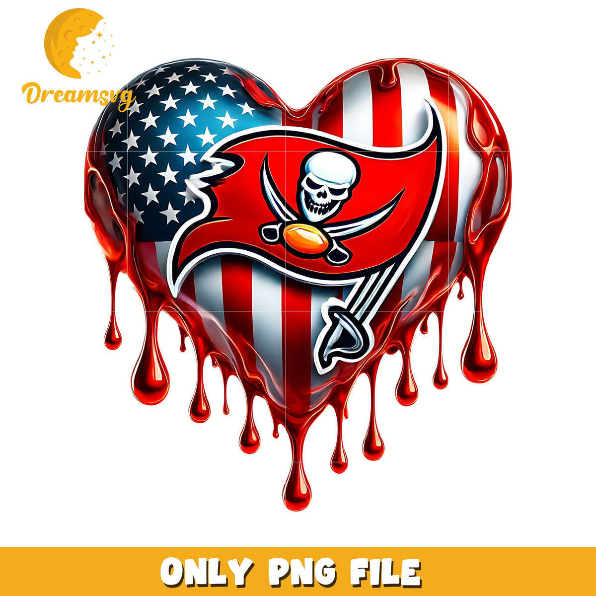 Tampa bay buccaneers heart design png, nfl balll png, nfl teams png