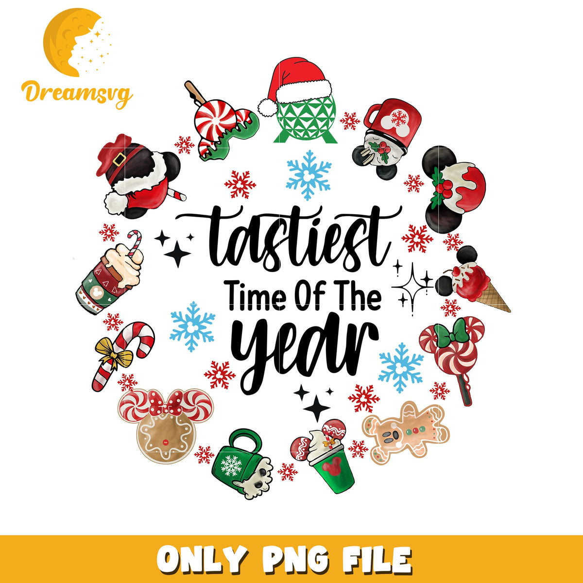 Tastiest time of the year png, festive disney png, winter wonderland png