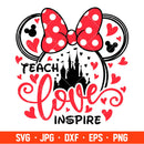 Teach Love Inspire Svg, Free Svg, Daily Freebies Svg, Cricut, Silhouette Vector Cut File