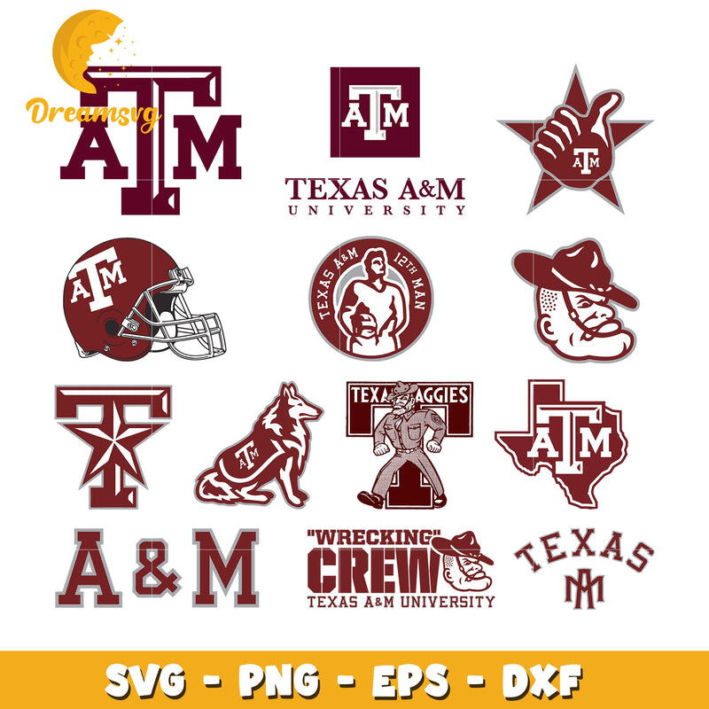 Texas a&m aggies logo bundle svg, texas a&m aggies svg