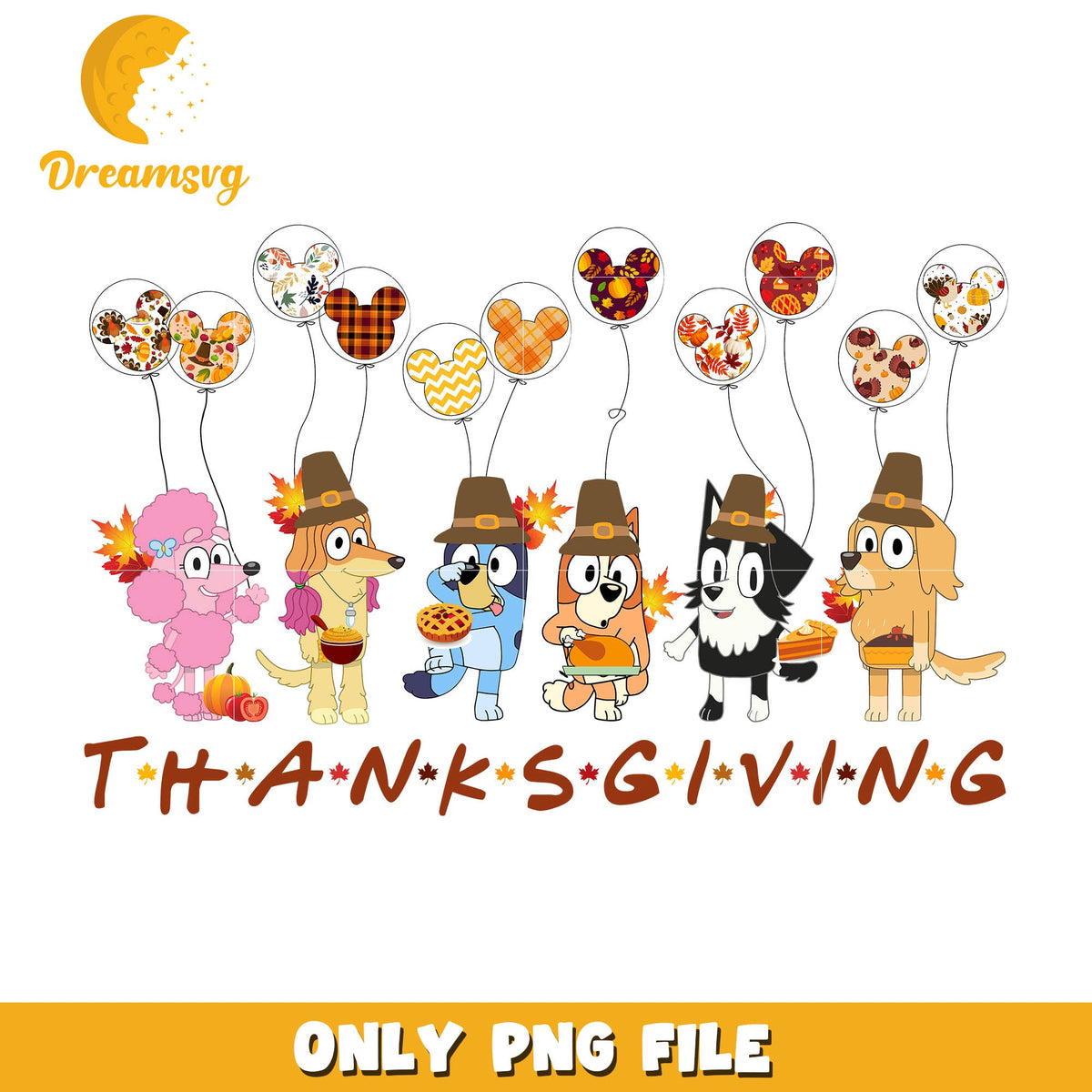 Thanksgiving bluey png, thanksgiving png, thanksgiving decorations png