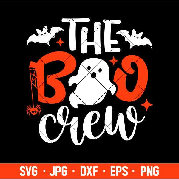 The Boo Crew Svg, Little Boo Svg, Halloween Svg, Cricut, Silhouette Cut File