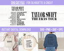 Taylor eras tour logo svg - Instant download
