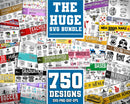 The Huge SVG Bundle, Designs svg, Bundle svg, Silhouette Cut Files,Clipart,SVG Files For Cricut, Dxf, Eps, Png, Cricut, Digital file