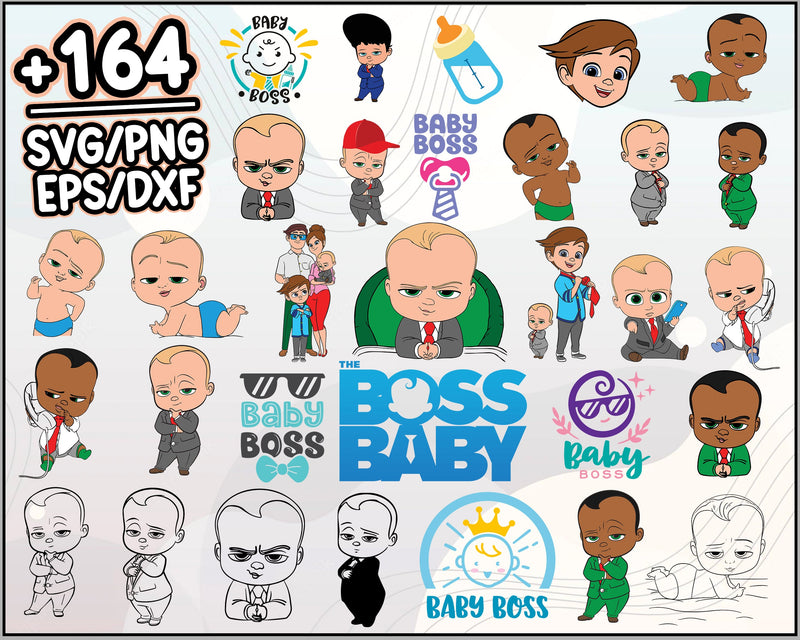 164+ The Boss Baby Svg Bundle, The Boss Baby Svg, Funny Baby Svg, Boss Baby Clipart, Boss Baby Vector, Family Svg, Cartoon svg, png, dxf, eps digital file