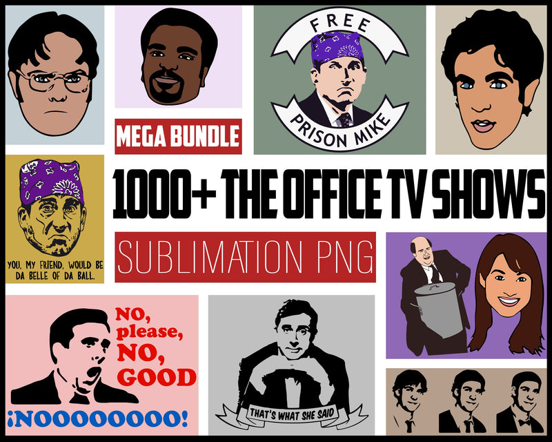 The Office TV Show SVG Bundle 1000+ file tv show svg new bundle