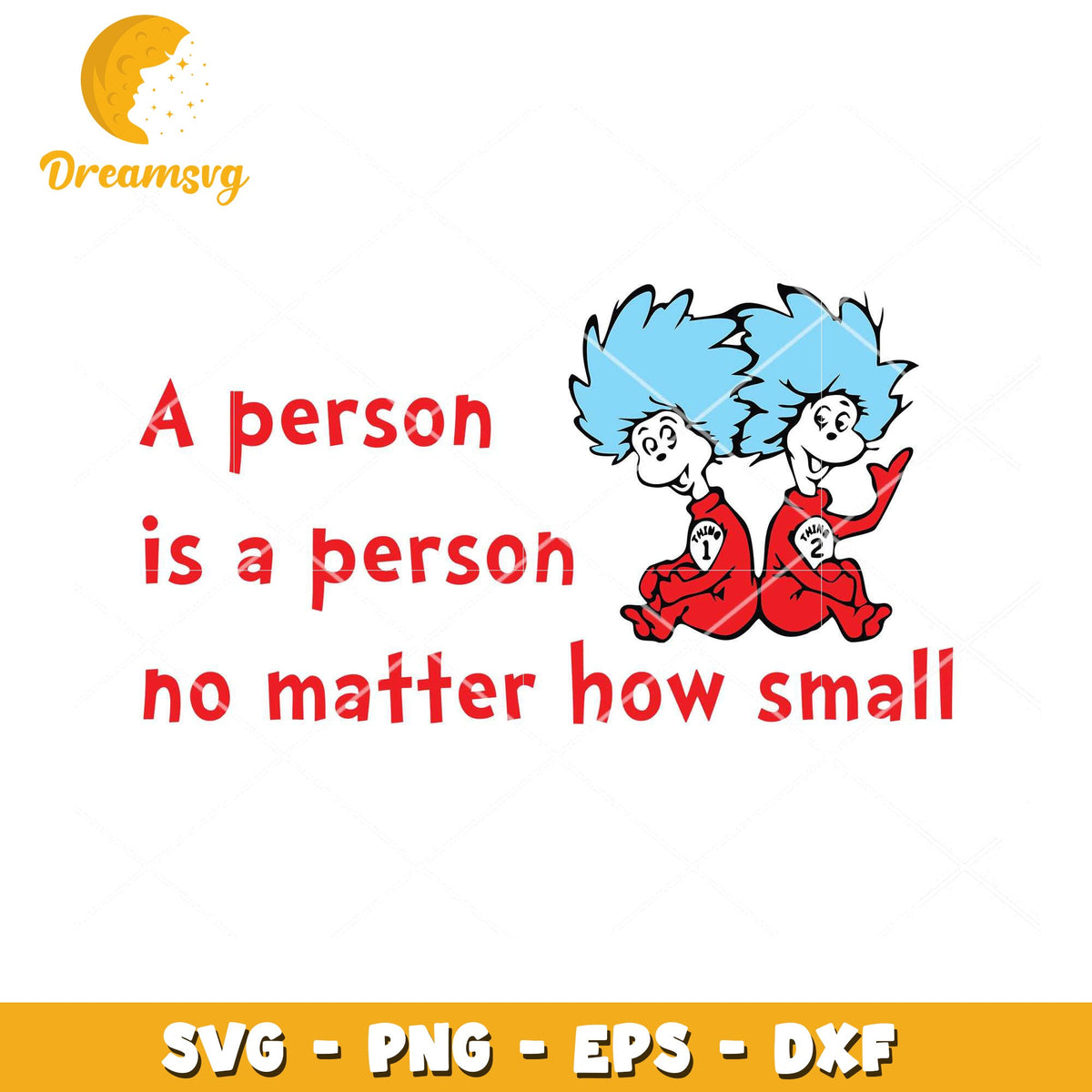Thing 1 2 SVG Quote Instant Download