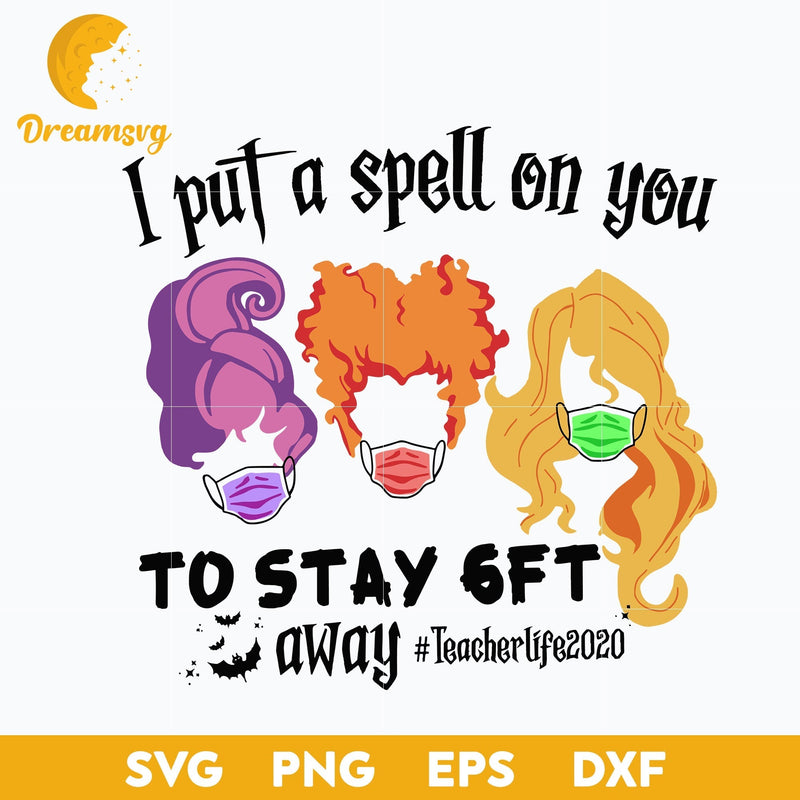 Three Witches Sanderson Sisters svg, Halloween svg, png, dxf, eps digital file.