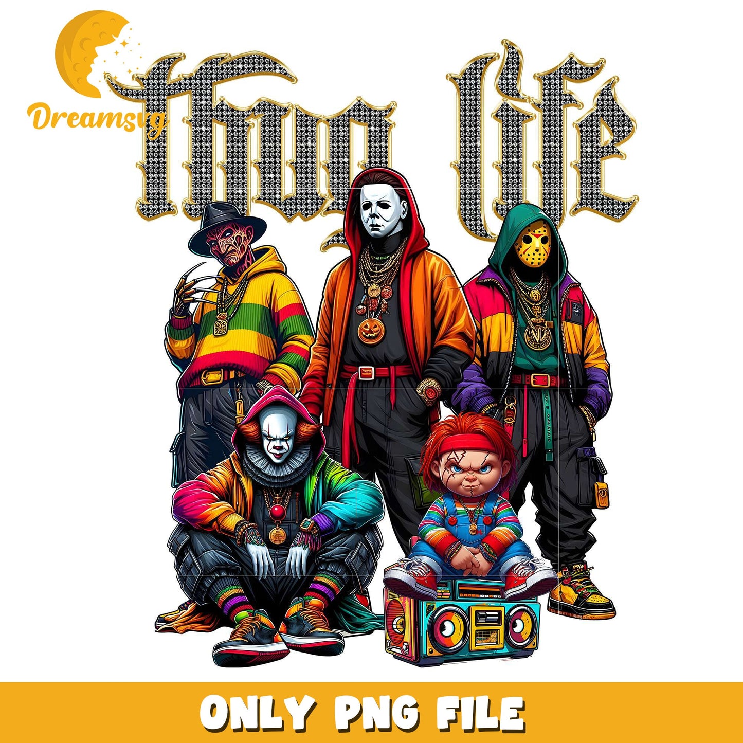 Thug life killers png, halloween store png, halloween movies png