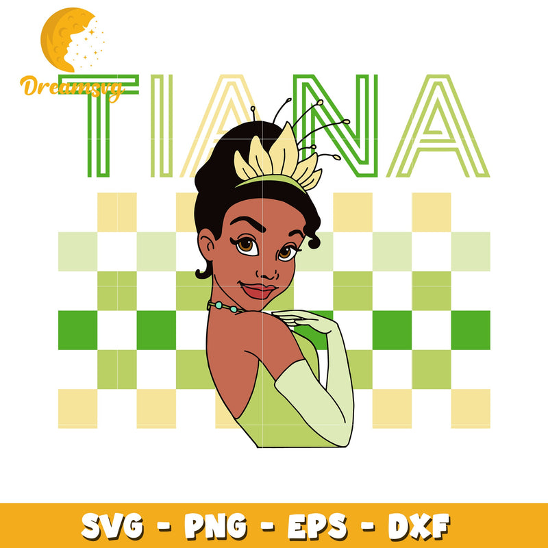 Tiana Princess SVG PNG EPS DXF Cut File