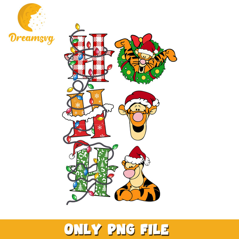 Tigger Christmas Lights PNG