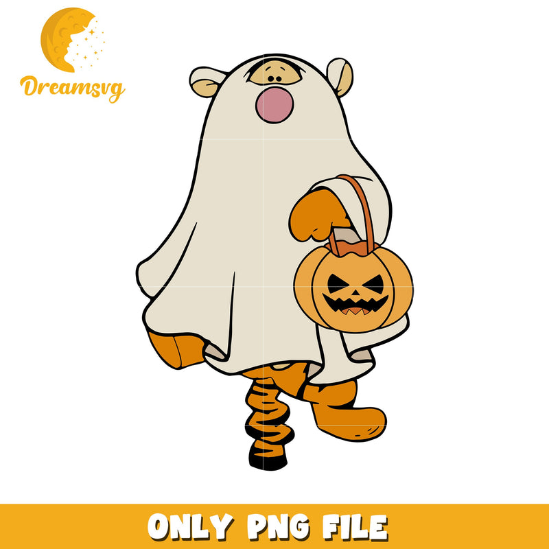 Tigger Ghost Halloween PNG