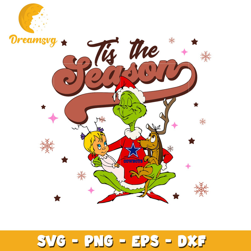 Tis the season grinch svg, dalas cowboy svg, the grinch svg