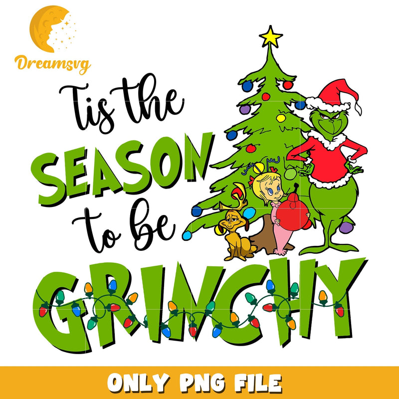 Tis the season to be grinch christmas png, tis the season png