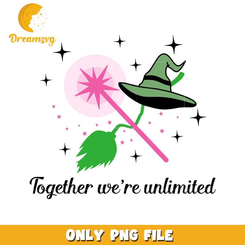 Together we're unlimited wicked movie png, wicked movie png