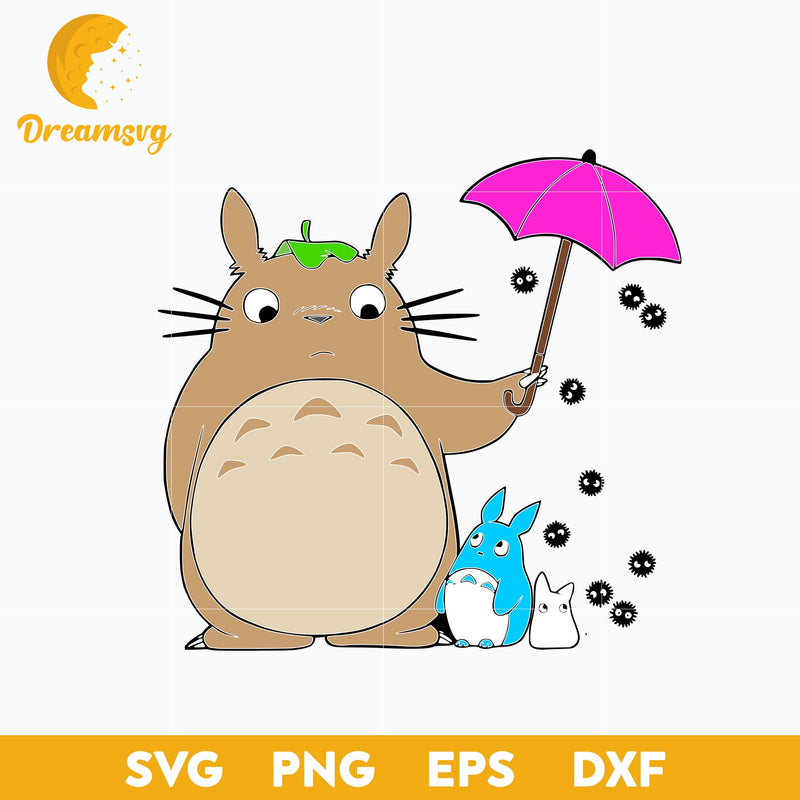 My Neighbor Totoro Svg, Totoro Svg, cartoon svg, png, dxf, eps digital file