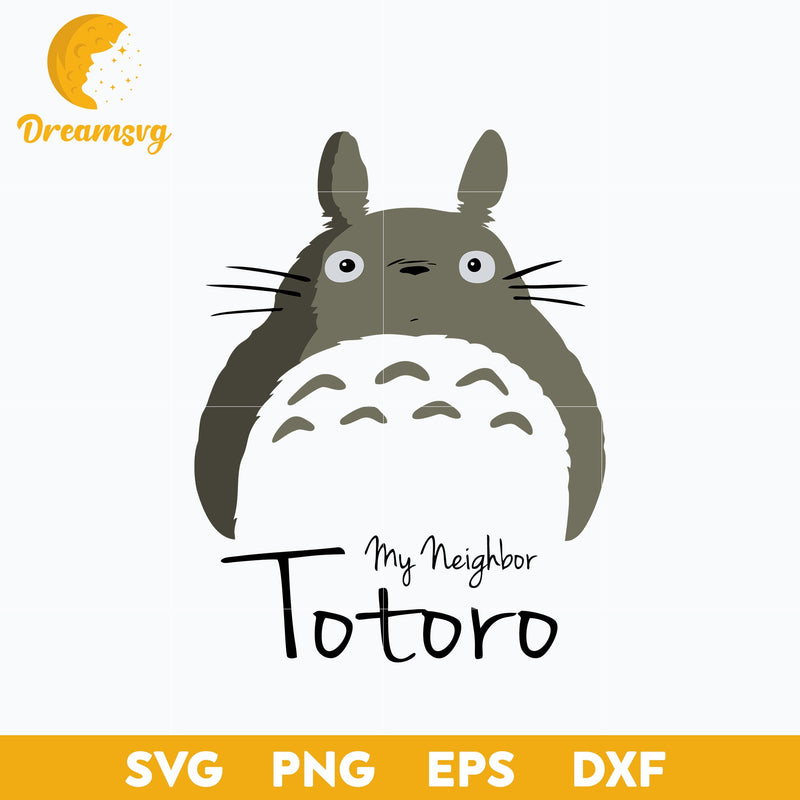 My Neighbor Totoro Svg, Totoro Svg, cartoon svg, png, dxf, eps digital file