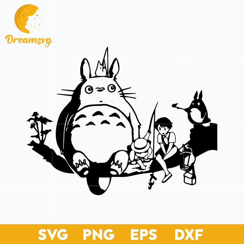 My Neighbor Totoro Svg, Totoro Svg, cartoon svg, png, dxf, eps digital file