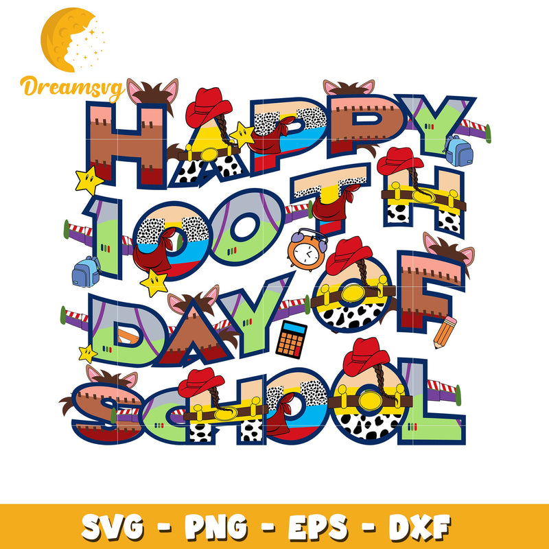 Toy Story 100th Day School SVG Cut File