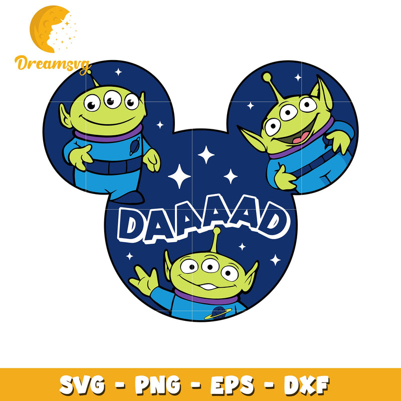 Toy Story Aliens Mickey SVG Cut File