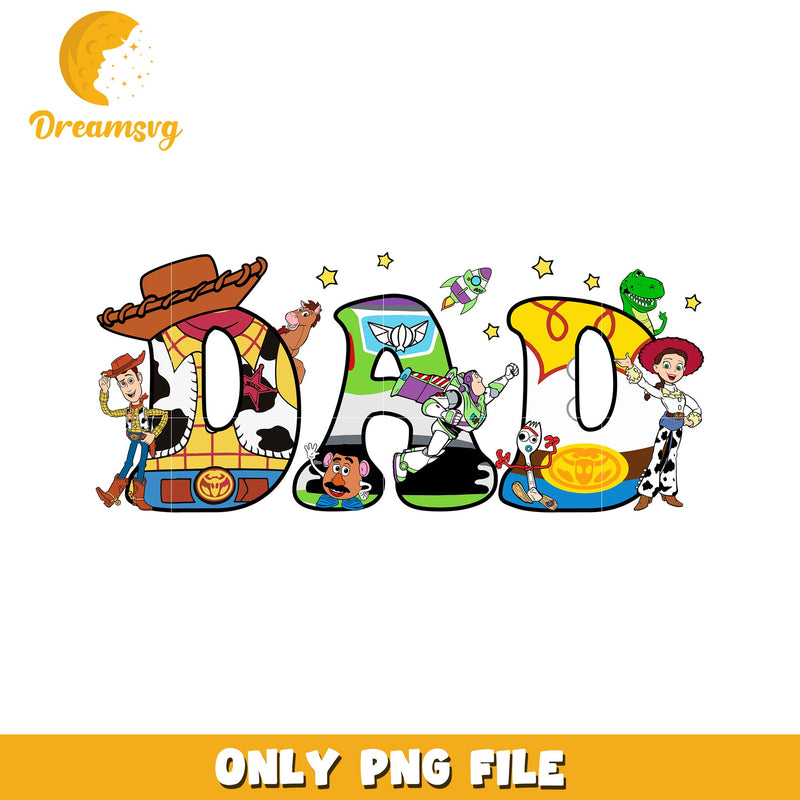 Toy Story Dad PNG Design for Father's Day Gift