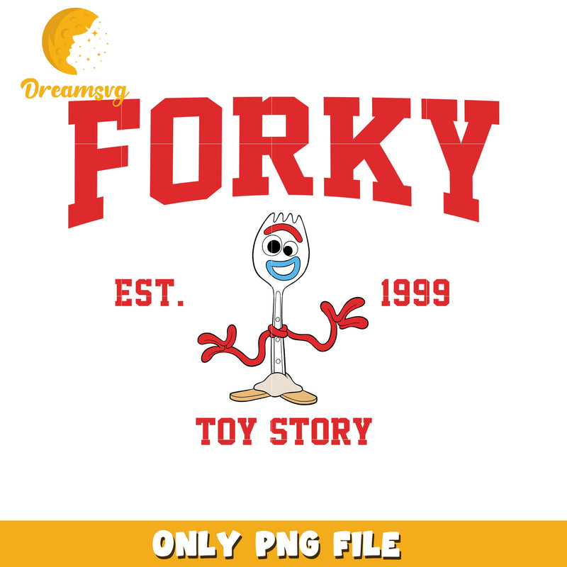 Toy Story Forky PNG Graphic for Craft Projects