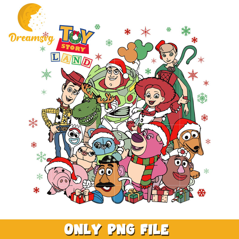 Toy Story Land Holiday PNG Clipart for Print Design