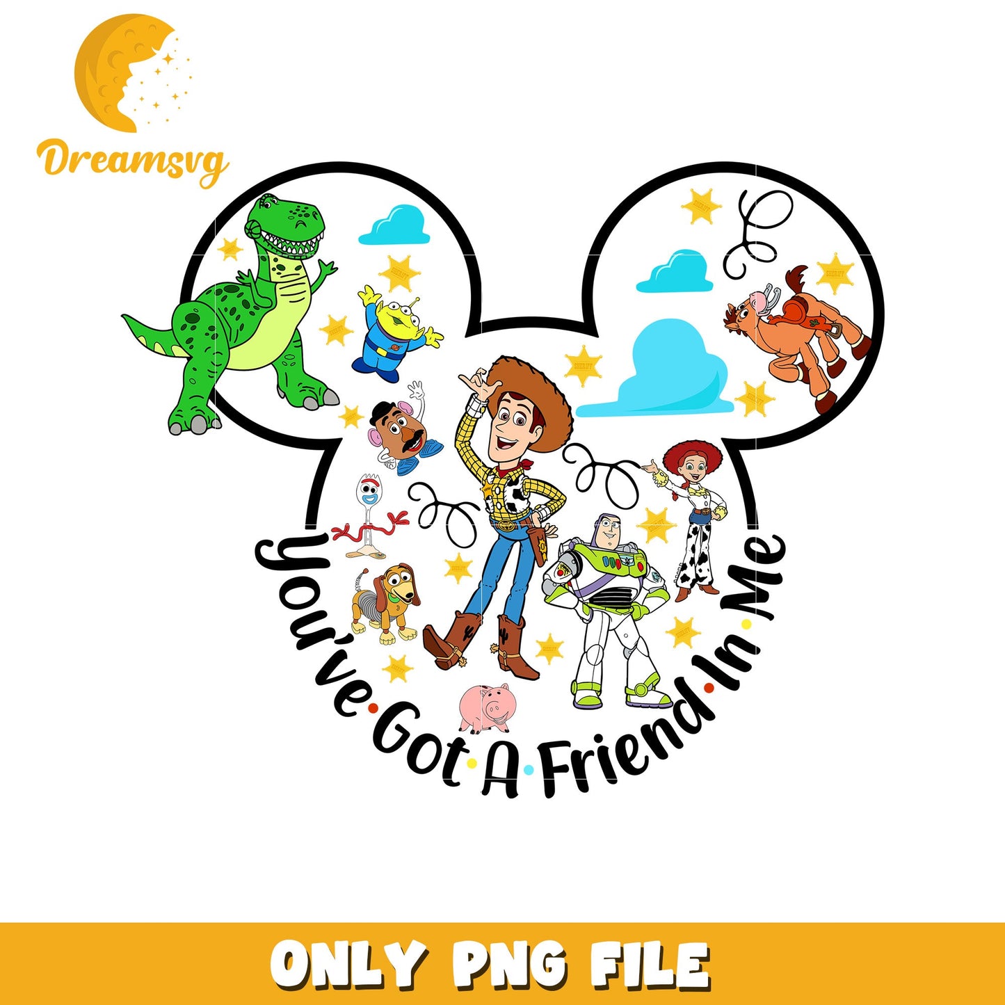 Toy Story Mickey PNG Design