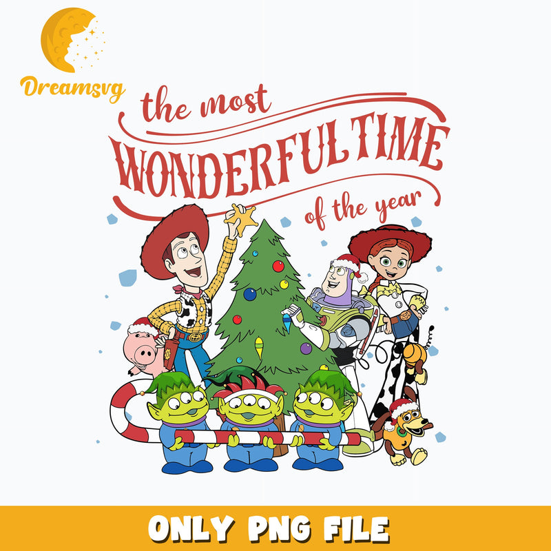 the most wonderfultime of the year png, toy story chirstmas png