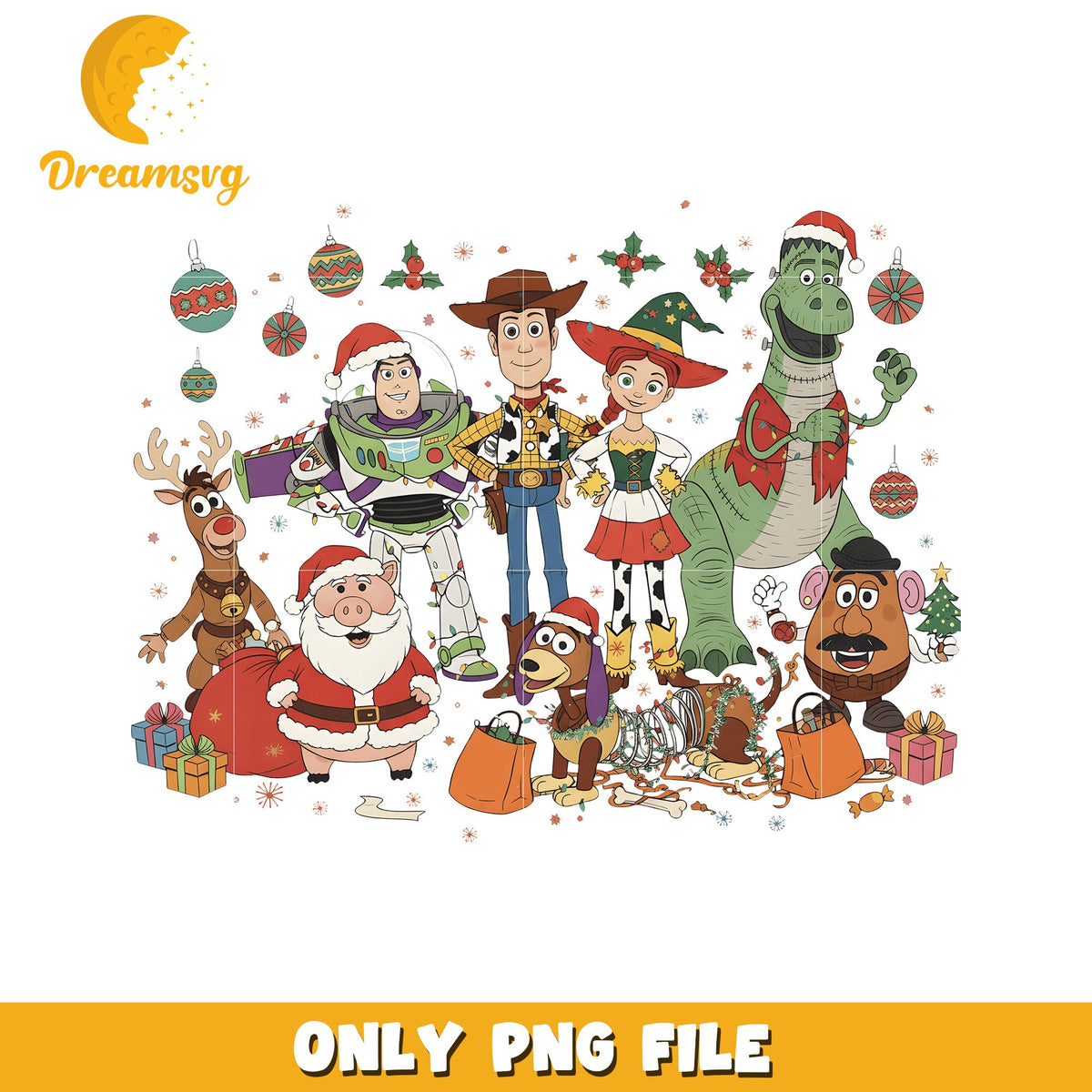 Toy story christmas png, christmas png, grinch png