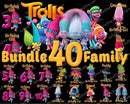 40 Trolls Bundle PNG, Trolls Bundle, Trolls Logo png, Cricut file, Cut file, Vector file, Clipart, Bundle family download