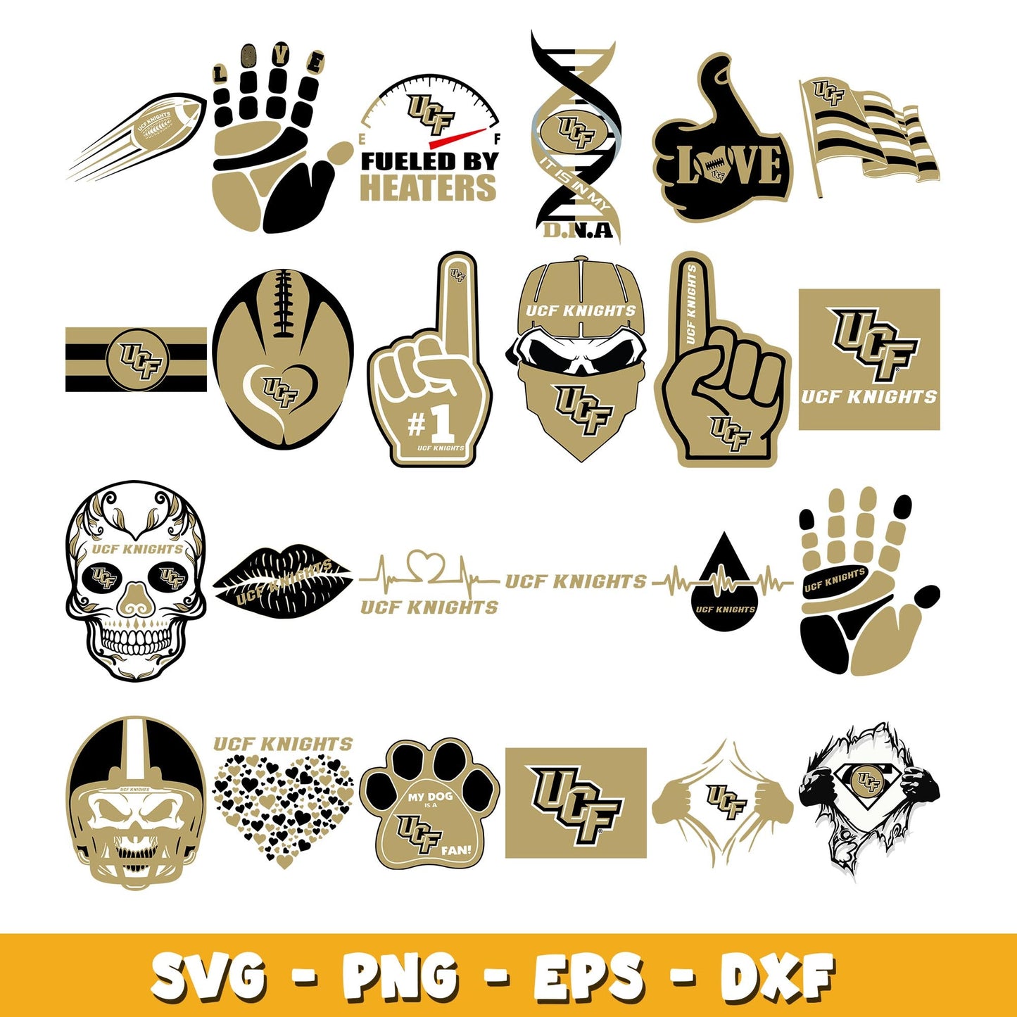 UCF Knights Bundle svg, UCF Knights logo svg, ncaa svg