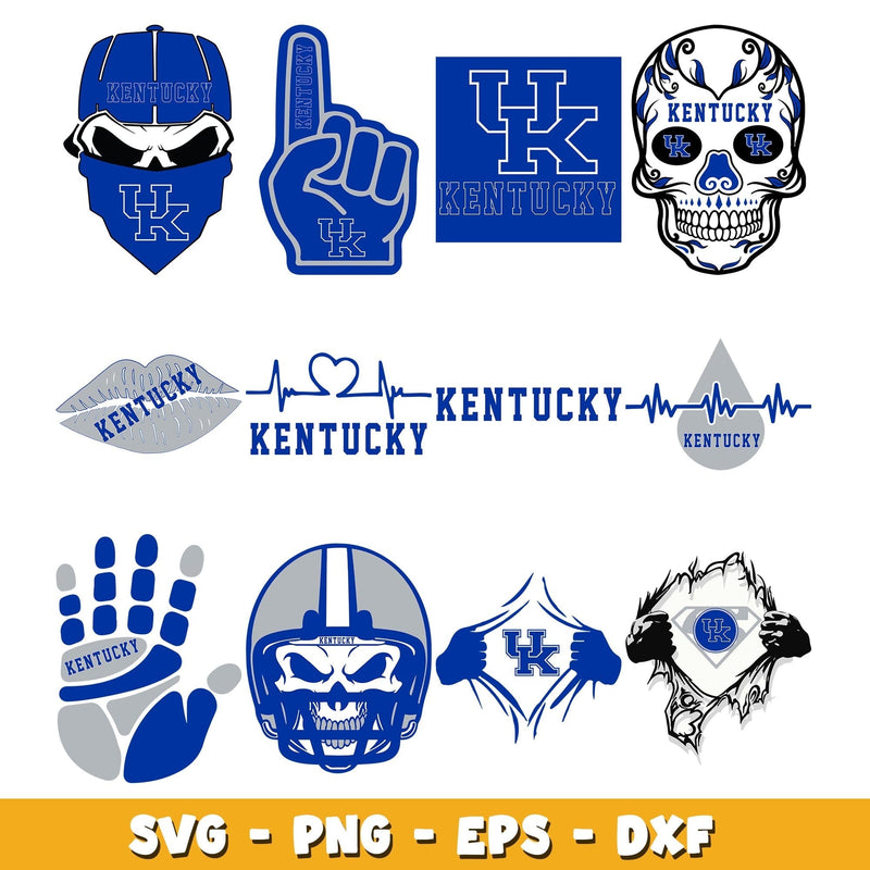 Kentucky wildcats Football  Bundle svg, kentucky wildcats logo svg, ncaa svg