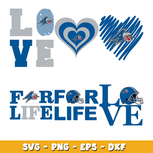 Asheville Bulldogs love Bundle svg, Asheville Bulldogs logo svg, ncaa svg