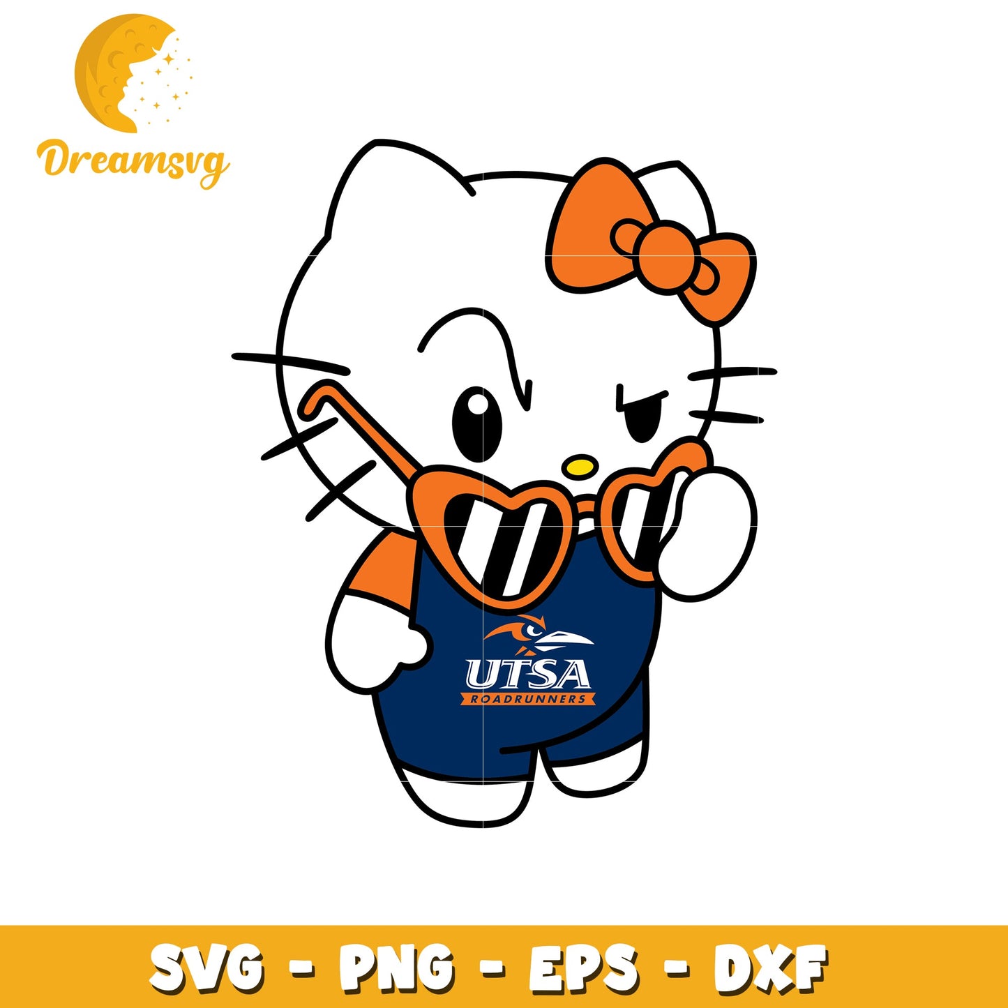UTSA Roadrunners Hello Kitty SVG