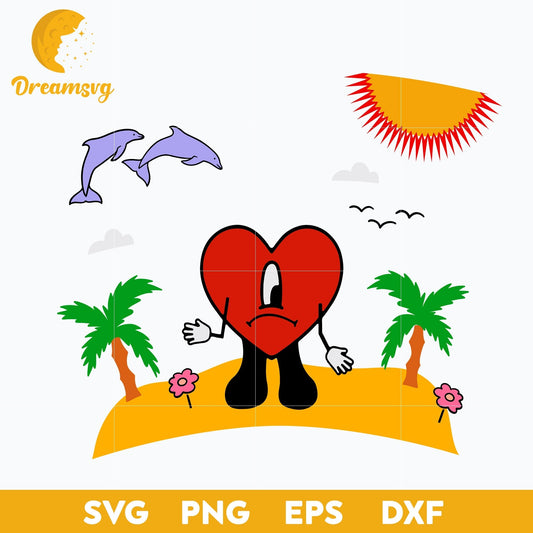 Bad Bunny svg, Un Verano Sin Ti Svg, layered svg, cricut svg, files for cricut, png, dxf, eps digital file.