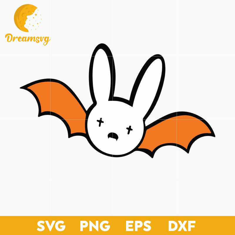 Bat Bad Bunny Halloween Svg ,Un Verano Sin Ti Halloween Svg, Bad Bunny Svg, Halloween Svg, png, dxf, eps digital file