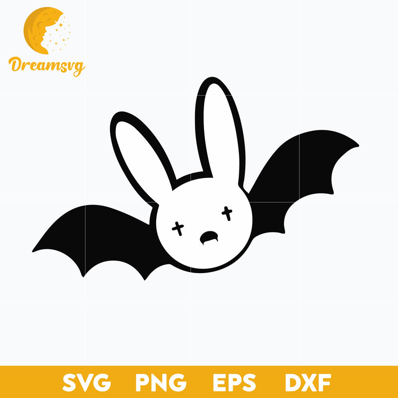 Bat Bad Bunny Halloween Svg ,Un Verano Sin Ti Halloween Svg, Bad Bunny Svg, Halloween Svg, png, dxf, eps digital file