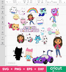 Gabbys Dollhouse Svg Bundle Gabbys Dollhouse Font Gabbys Dollhouse Svg Birthday Cricut Silhouette Vector Cut Files Clipart Digital Bundle