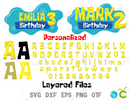 Spongebob Squarepants SVG Bundle, Spongebob Clipart Spongebob Birthday Banner SVG for Cricut, Silhouette Cut Files Digital Bundle